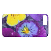 Coques Case-Mate iPhone Fleurs de pensée flottant dans un bain d'oiseau av (Dos (Horizontal))