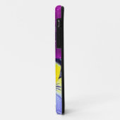 Coques Case-Mate iPhone Fleurs de pensée flottant dans un bain d'oiseau av (Dos/Gauche)