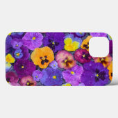 Coques Case-Mate iPhone Fleurs de pensée flottant dans un bain d'oiseaux a (Verso (horizontal))