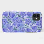 Coques Case-Mate iPhone Fleurs de Pervenche Bleu Violet Vinca (Dos (Horizontal))