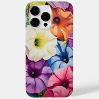 FLEURS DE PETUNIA DE STYLE 3-D DE COULEUR BRILLANT