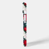 Coques Case-Mate iPhone Fleurs de pivoine rouges et blanches (Verso / Gauche)