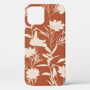 Case-Mate iPhone Case Fleurs de prairie de silhouette rétro sans couture