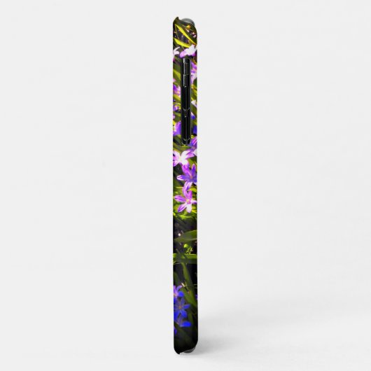Coques Case-Mate iPhone Fleurs de printemps de Squill Bleu (Dos/Gauche)