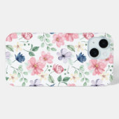 Coques Case-Mate iPhone Fleurs de printemps et Motif Feuille (Verso (horizontal))
