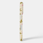 Coques Case-Mate iPhone Fleurs de printemps rose vert Floral Nom personnal (Verso / Droite)