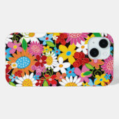 Coques Case-Mate iPhone Fleurs de printemps Whimsical colorées Jardin Girl (Verso (horizontal))