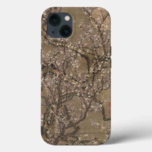 Coques Case-Mate iPhone Fleurs de prunes blanches et lune par Ito Jakuchu (Verso)
