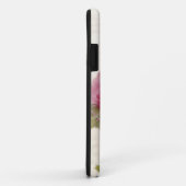 Coques Case-Mate iPhone Fleurs de ranunculus roses sur script (Dos/Droite)