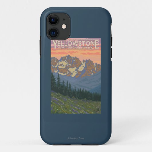 Coques Case-Mate iPhone Fleurs de ressort - parc national de Yellowstone (Dos)