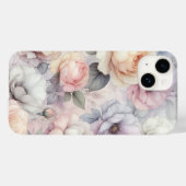 Coques Case-Mate iPhone Fleurs de rose élégantes (Verso (horizontal))
