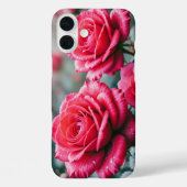 Coques Case-Mate iPhone Fleurs de rose rouge Élégant floral (Verso)