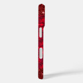 Coques Case-Mate iPhone Fleurs de roses rouges avec gouttes de fond - cout (Verso / Droite)