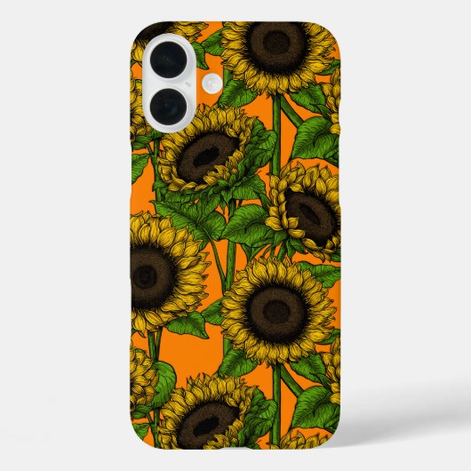 Coques Case-Mate iPhone Fleurs de soleil (Verso)