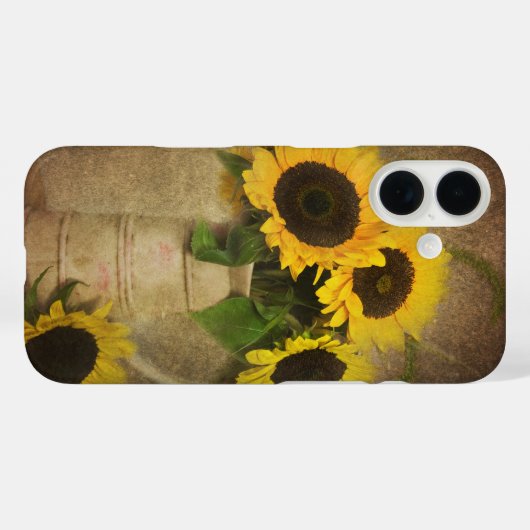 Coques Case-Mate iPhone Fleurs de soleil (Verso (horizontal))