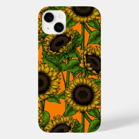 Coques Case-Mate iPhone Fleurs de soleil (Verso)