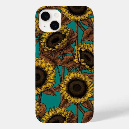 Coques Case-Mate iPhone Fleurs de soleil (Verso)