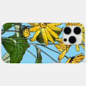 Coques Case-Mate iPhone Fleurs de soleil Art Nouveau (Verso (horizontal))