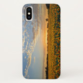 Coques Case-Mate iPhone Fleurs de soleil au coucher du soleil (Dos)