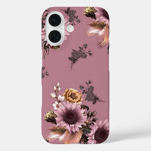 Coques Case-Mate iPhone Fleurs de soleil Boho (Verso)
