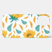 Coques Case-Mate iPhone Fleurs de soleil d'aquarelle : Impression botaniqu (Verso (horizontal))