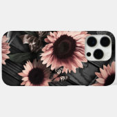 Coques Case-Mate iPhone Fleurs de soleil et papillons (Verso (horizontal))