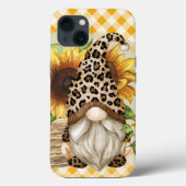 Coques Case-Mate iPhone Fleurs de soleil léopard Gnome (Verso)