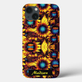 Coques Case-Mate iPhone Fleurs de soleil lumineuses (Verso)