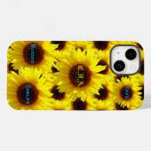 Coques Case-Mate iPhone Fleurs de soleil robustes (Verso (horizontal))