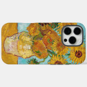 Coques Case-Mate iPhone Fleurs de soleil Rouge orange jaune Van Gogh (Verso (horizontal))