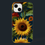 Coque Pour iPhone 14 Fleurs de soleil Rouge orange jaune Van Gogh<br><div class="desc">Tournesols Rouge Orange Jaune Van Gogh Art.</div>