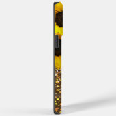 Coques Case-Mate iPhone Fleurs de soleil rustiques et nom (Verso / Droite)