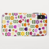Coques Case-Mate iPhone Fleurs de style scandinave Grand Motif (Dos (Horizontal))