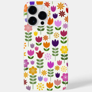 Coque Pour Pour iPhone 14 Pro Max Fleurs de style scandinave Grand Motif