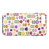 Coques Case-Mate iPhone Fleurs de style scandinave Grand Motif (Dos (Horizontal))