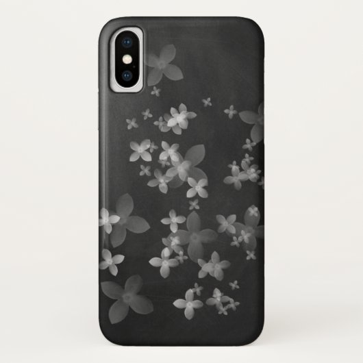 Coques Case-Mate iPhone fleurs de tableau noir (Dos)