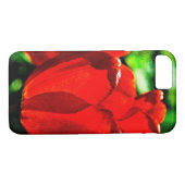 Coques Case-Mate iPhone Fleurs de tulipes rouges (Dos (Horizontal))