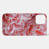 Coques Case-Mate iPhone Fleurs de velours rose Mallow (Verso (horizontal))