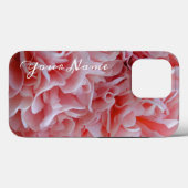 Coques Case-Mate iPhone Fleurs de velours rose Mallow (Verso (horizontal))