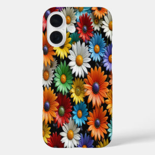 Fleurs de verre colorées #8 - iPhone 16 Coques