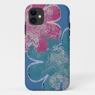 Case-Mate iPhone Case Fleurs de verre (rose/turquoise)