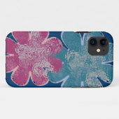 Coques Case-Mate iPhone Fleurs de verre (rose/turquoise/marine) (Dos (Horizontal))