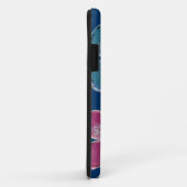 Coques Case-Mate iPhone Fleurs de verre (rose/turquoise/marine) (Dos/Droite)