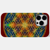 Coques Case-Mate iPhone FLEURS DE VIE - Fleur fractale 1 (Verso (horizontal))