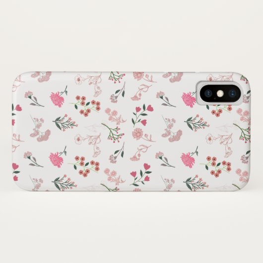 Coques Case-Mate iPhone Fleurs délicates assorties en Motif (Dos (Horizontal))