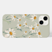 Coques Case-Mate iPhone Fleurs Delicées Chamomille Aesthétique Sauvage (Verso (horizontal))