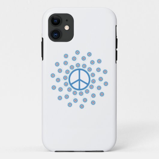 Coques Case-Mate iPhone Fleurs des signes de paix (Dos)