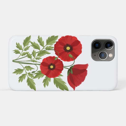 Coques Case-Mate iPhone Fleurs d'été joyeuses floraison de pavot (Dos (Horizontal))