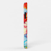 Coques Case-Mate iPhone fleurs d'hibiscus bleu tropical (Dos/Droite)