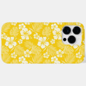 COQUES Case-Mate iPhone FLEURS D'HIBISCUS JAUNES ET BLANCS (Verso (horizontal))